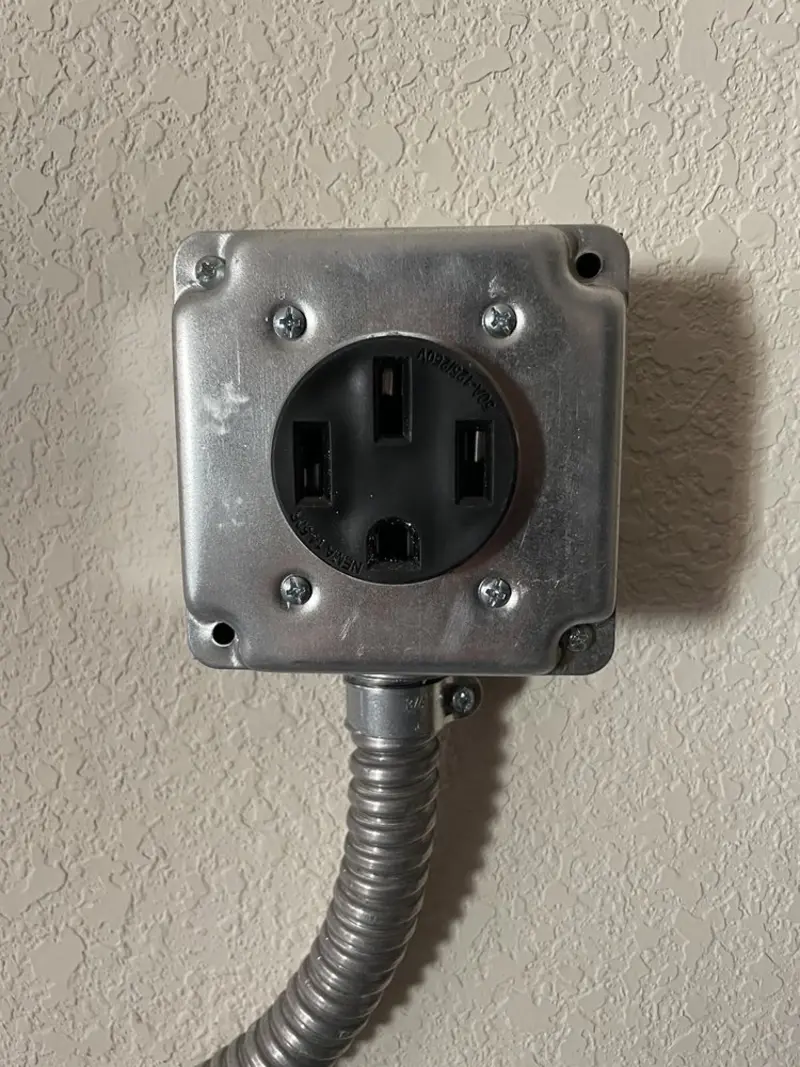 NEMA 14-50 outlet installed for Electrical Panel Upgrade in West Palm Beach
